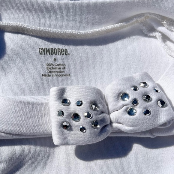 Boat Neck Top w/ Three-Quarter Cuffed Sleeves & Sequin Decorated Bow at Neck - Picture 13 of 14